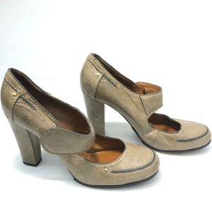 Chloe Leather Mary Jane Platform Pumps - 41